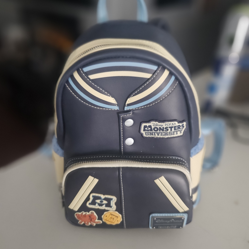 Disney Monsters University Blue and Cream Backpack